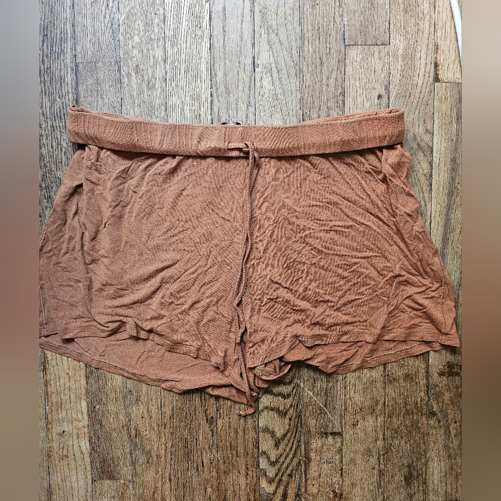 Skims Rust Brown Lounge Shorts